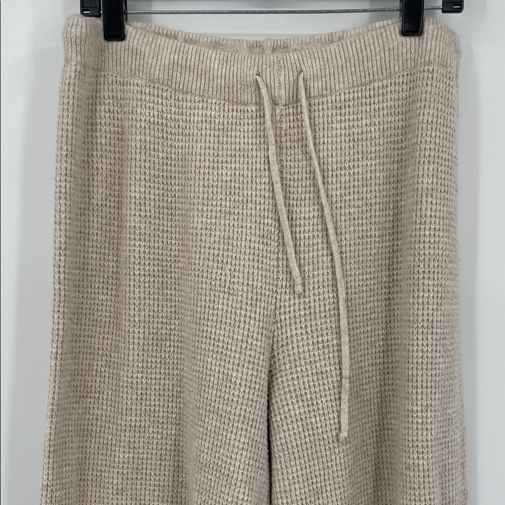 Aerie Cream Wide Leg Pants - Picture 2 of 6